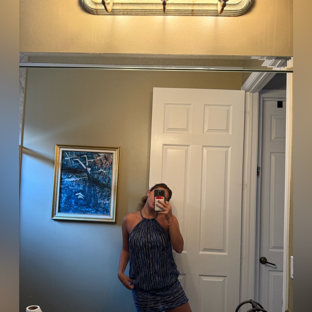 Laundry By Shelli Segal Blue Mini Dress
